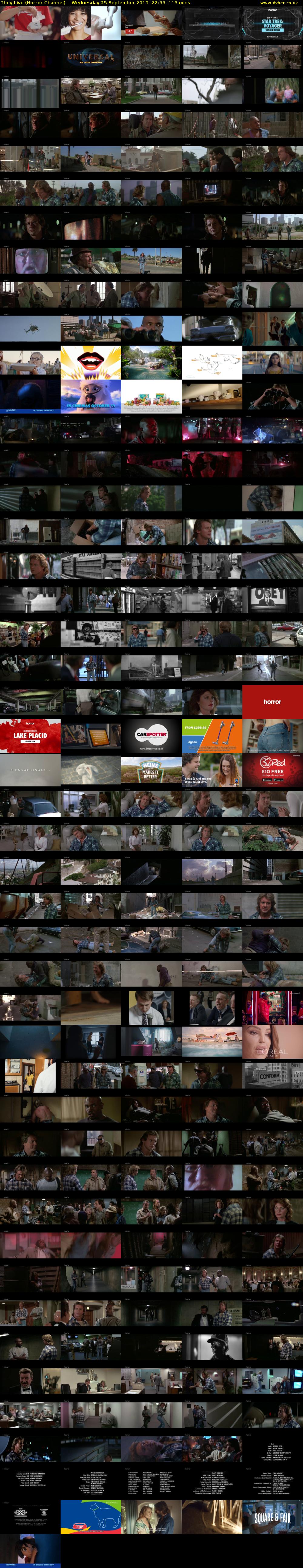 They Live (Horror Channel) Wednesday 25 September 2019 22:55 - 00:50
