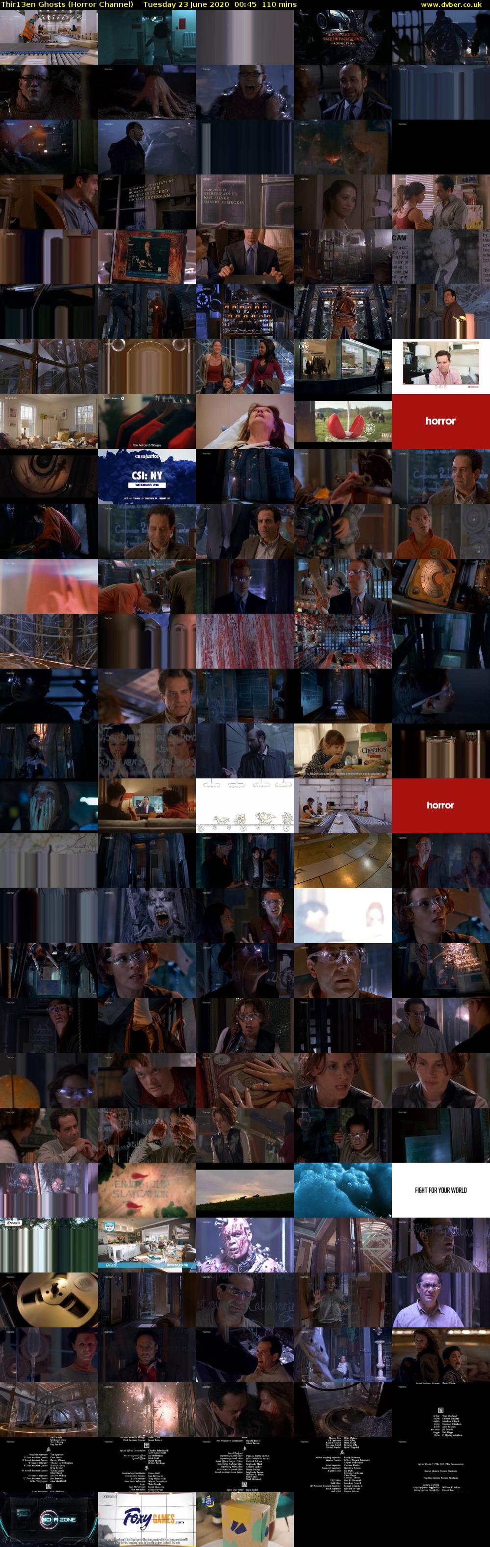 Thir13en Ghosts (Horror Channel) Tuesday 23 June 2020 00:45 - 02:35