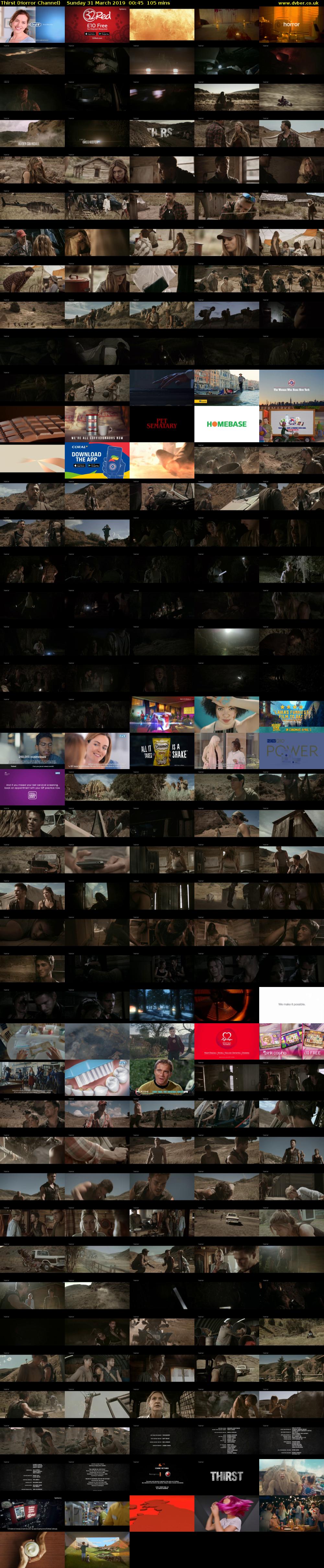 Thirst (Horror Channel) Sunday 31 March 2019 00:45 - 03:30