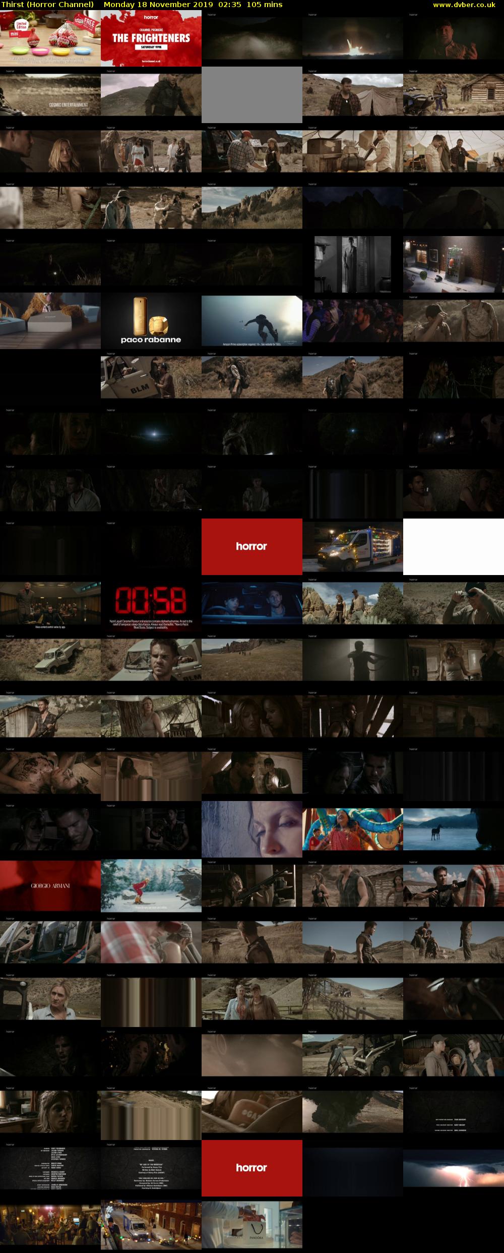 Thirst (Horror Channel) Monday 18 November 2019 02:35 - 04:20