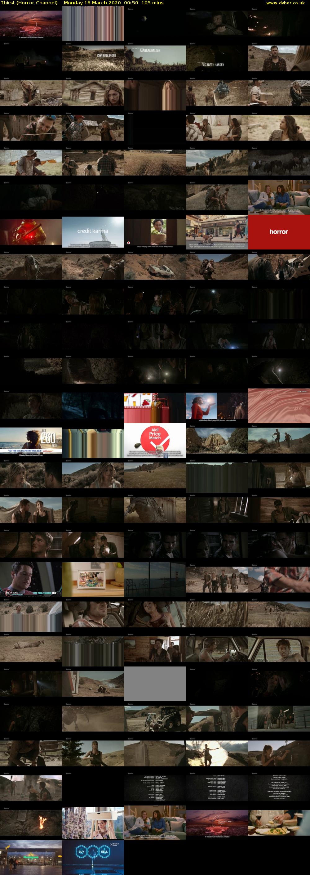 Thirst (Horror Channel) Monday 16 March 2020 00:50 - 02:35