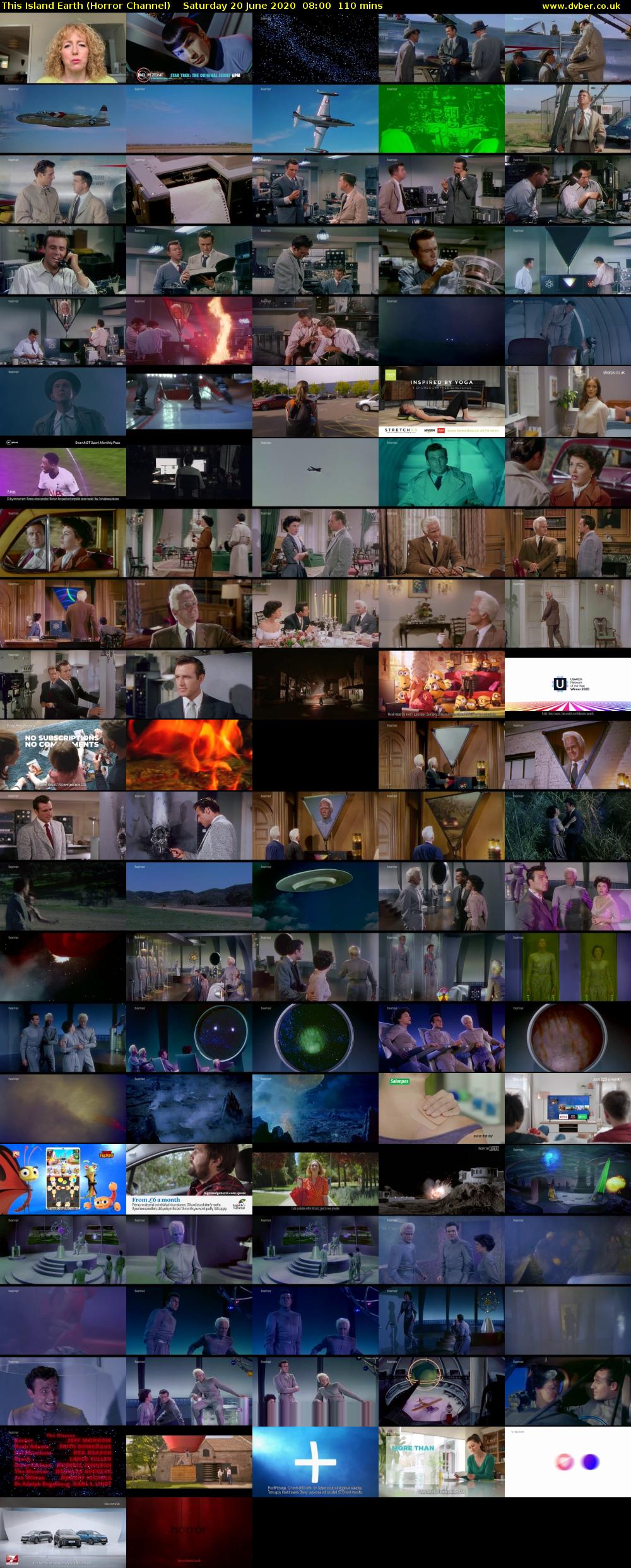 This Island Earth (Horror Channel) Saturday 20 June 2020 08:00 - 09:50