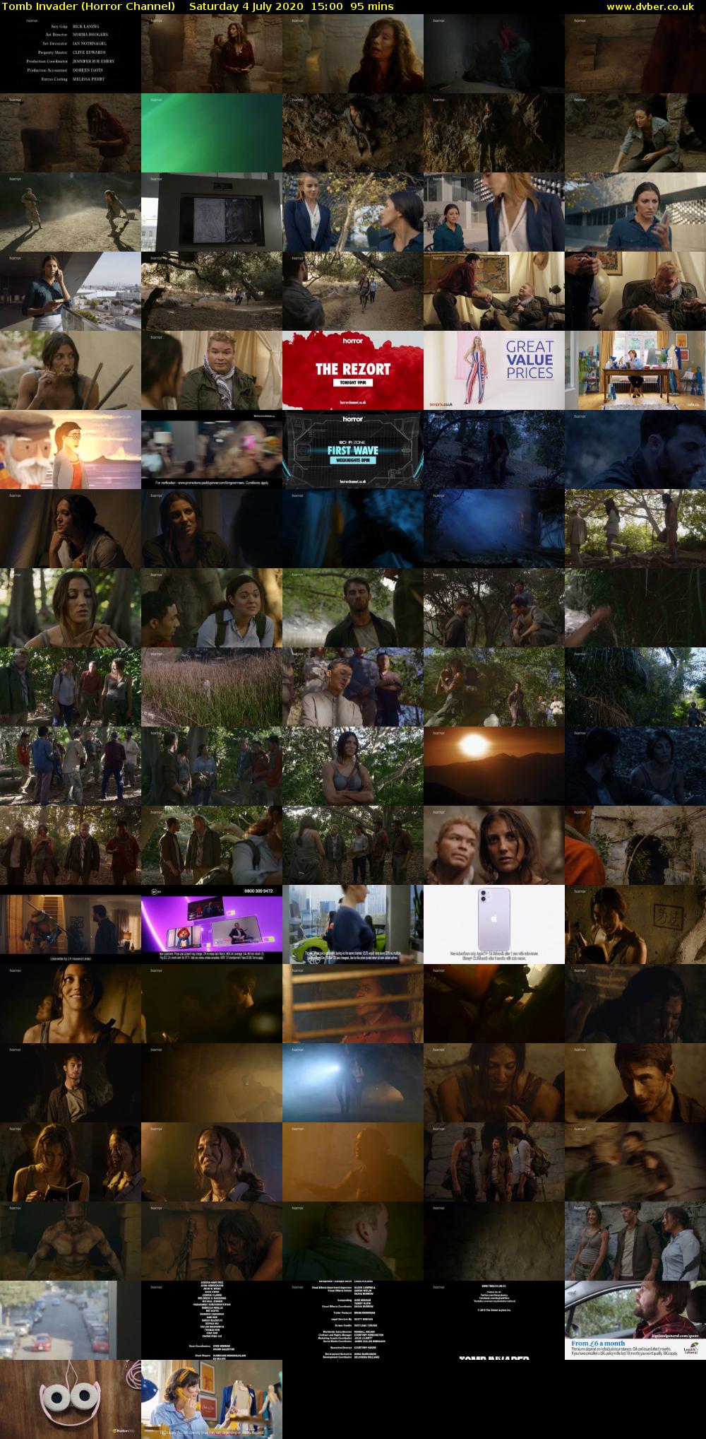 Tomb Invader (Horror Channel) Saturday 4 July 2020 15:00 - 16:35