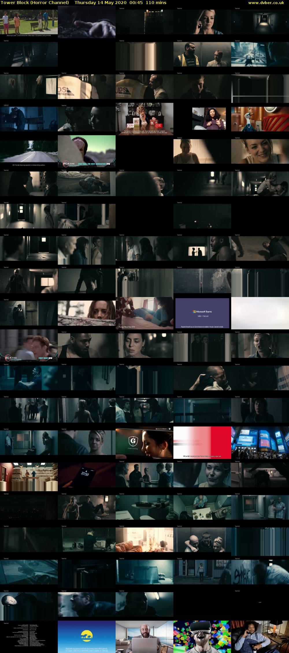 Tower Block (Horror Channel) Thursday 14 May 2020 00:45 - 02:35