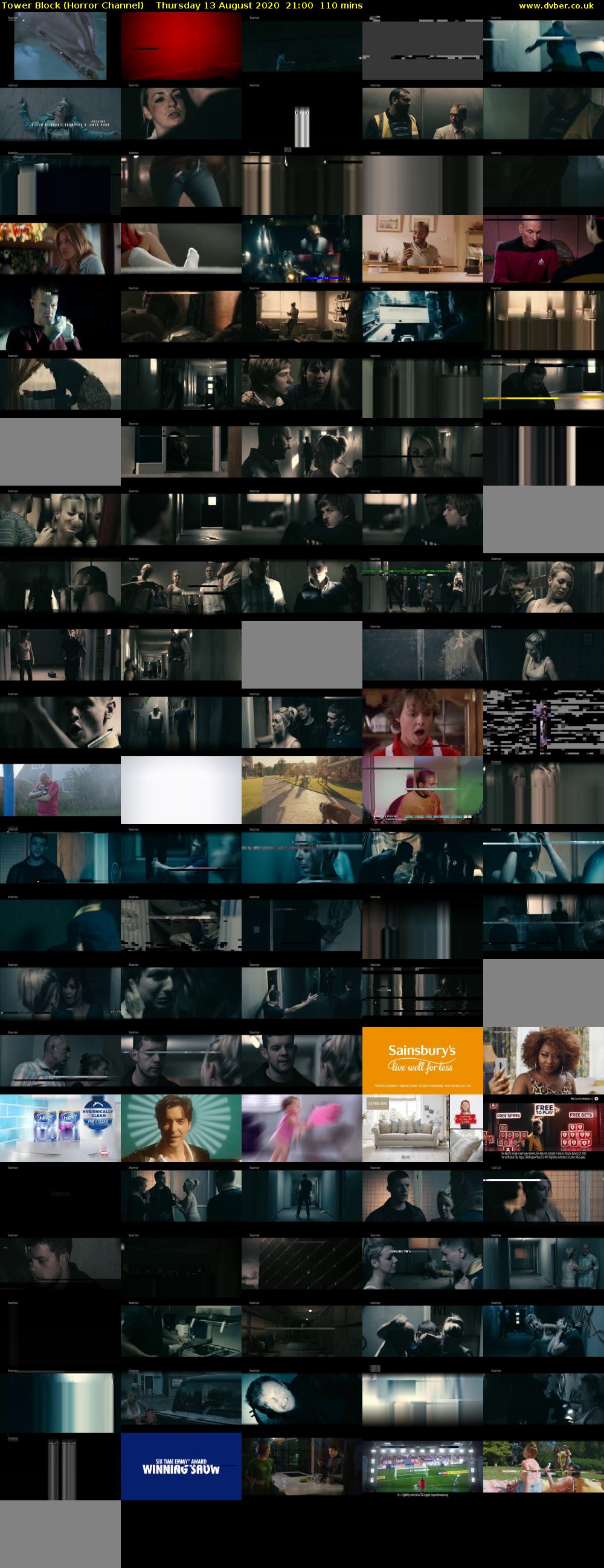 Tower Block (Horror Channel) Thursday 13 August 2020 21:00 - 22:50