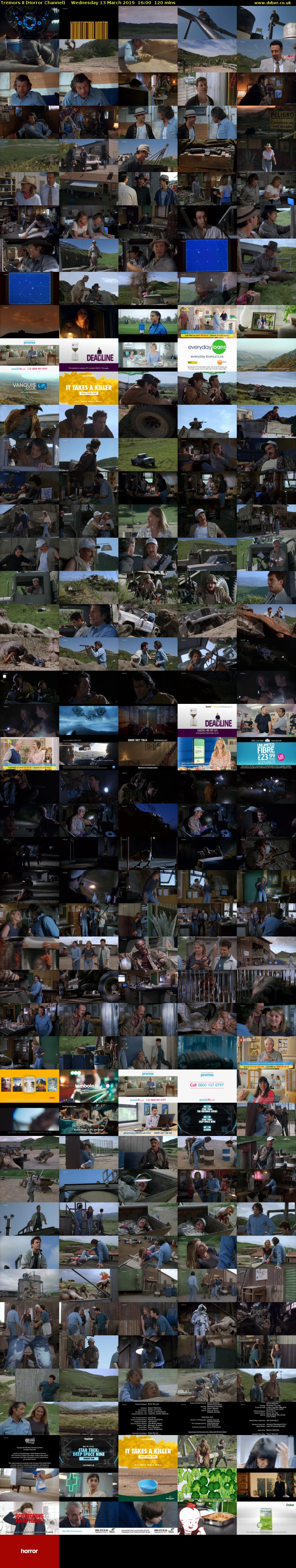 Tremors II (Horror Channel) Wednesday 13 March 2019 16:00 - 18:00