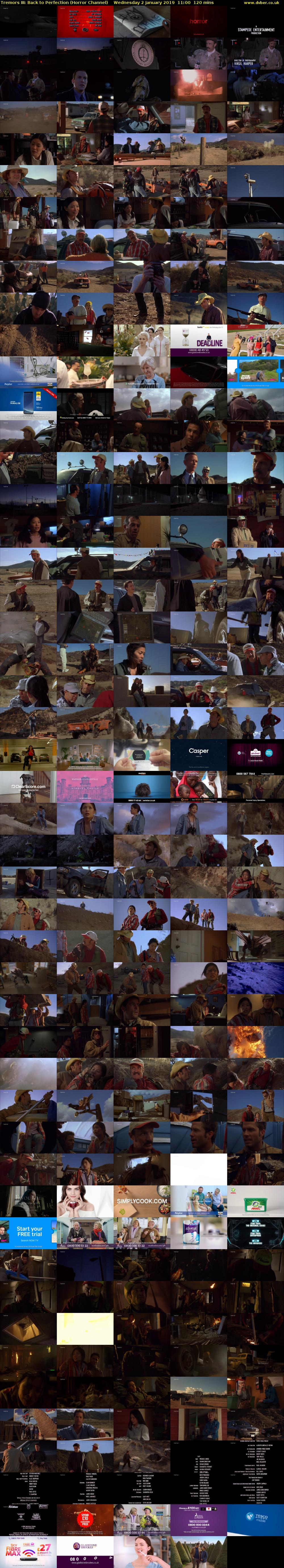 Tremors III: Back to Perfection (Horror Channel) Wednesday 2 January 2019 11:00 - 13:00