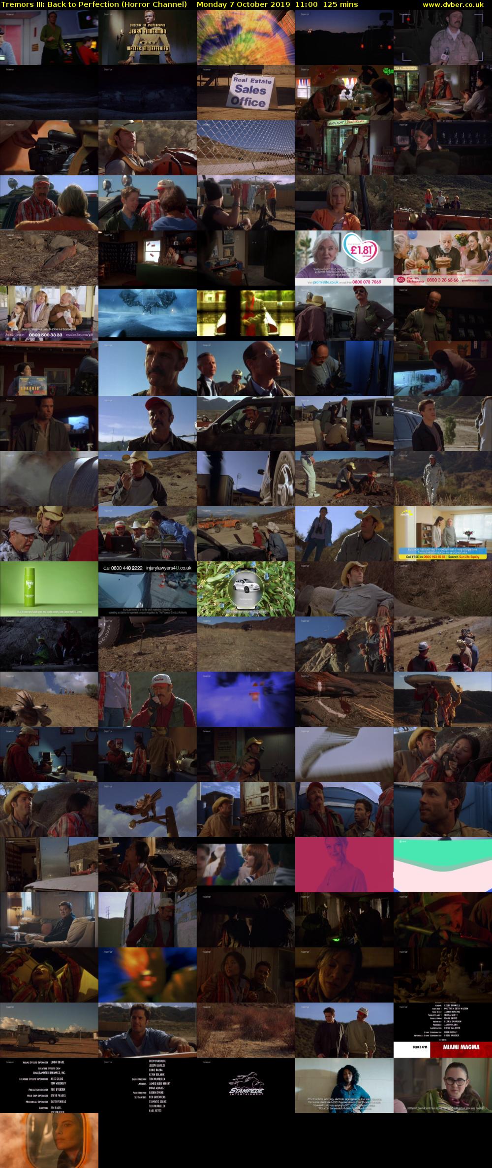 Tremors III: Back to Perfection (Horror Channel) Monday 7 October 2019 11:00 - 13:05
