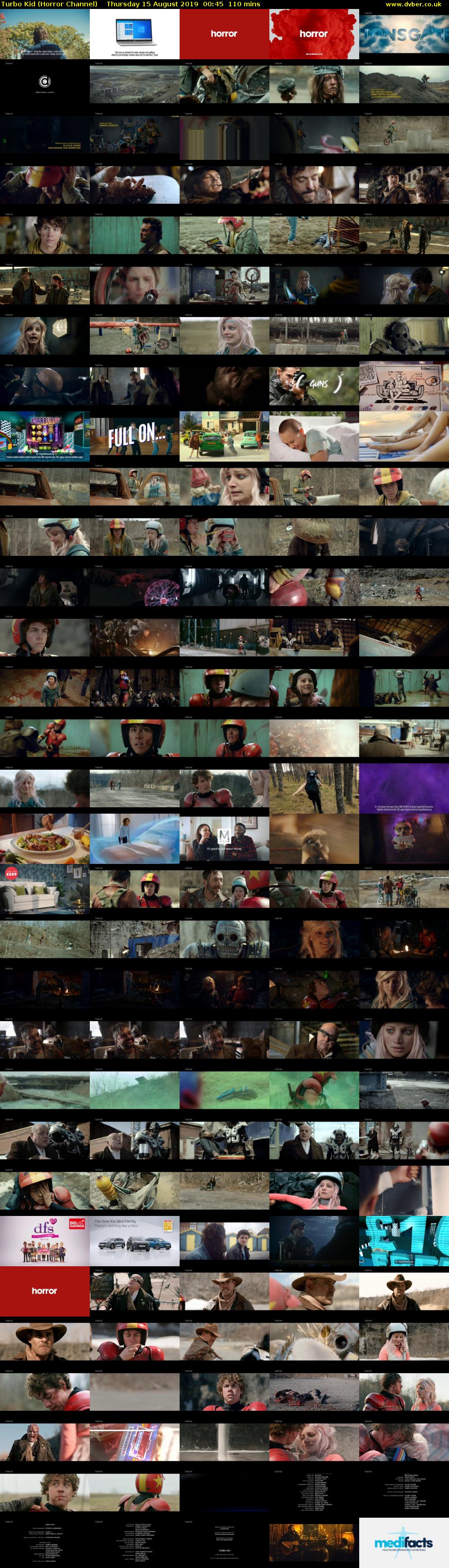 Turbo Kid (Horror Channel) Thursday 15 August 2019 00:45 - 02:35