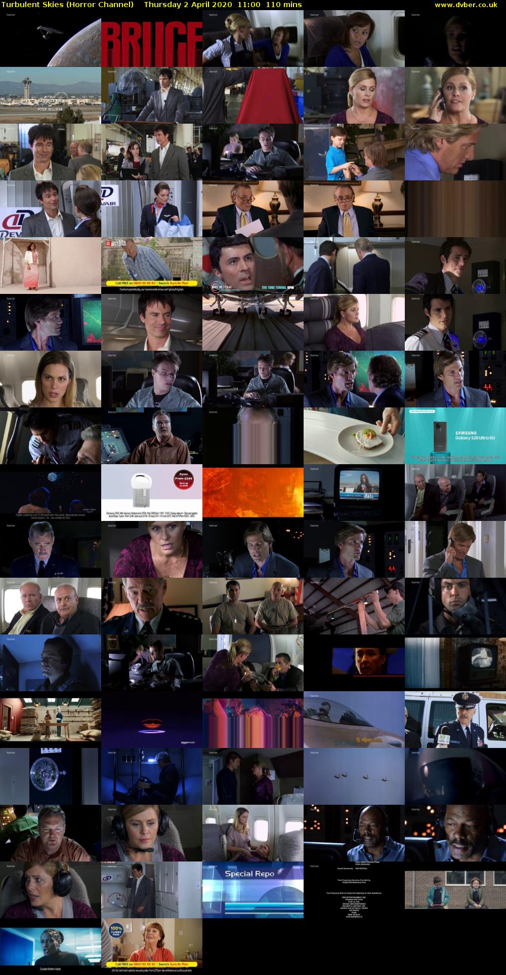 Turbulent Skies (Horror Channel) Thursday 2 April 2020 11:00 - 12:50