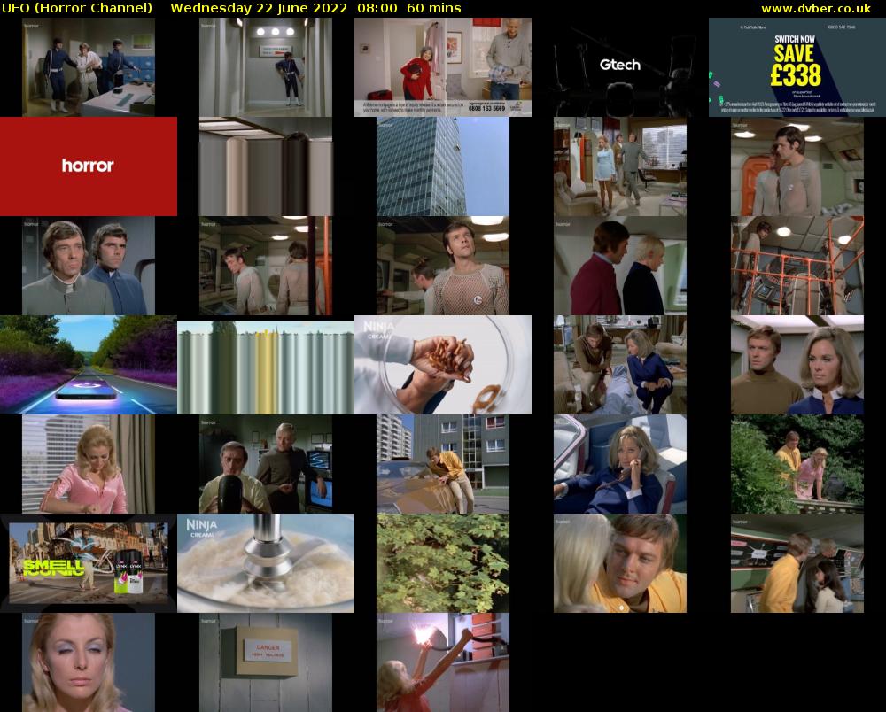 UFO (Horror Channel) Wednesday 22 June 2022 08:00 - 09:00
