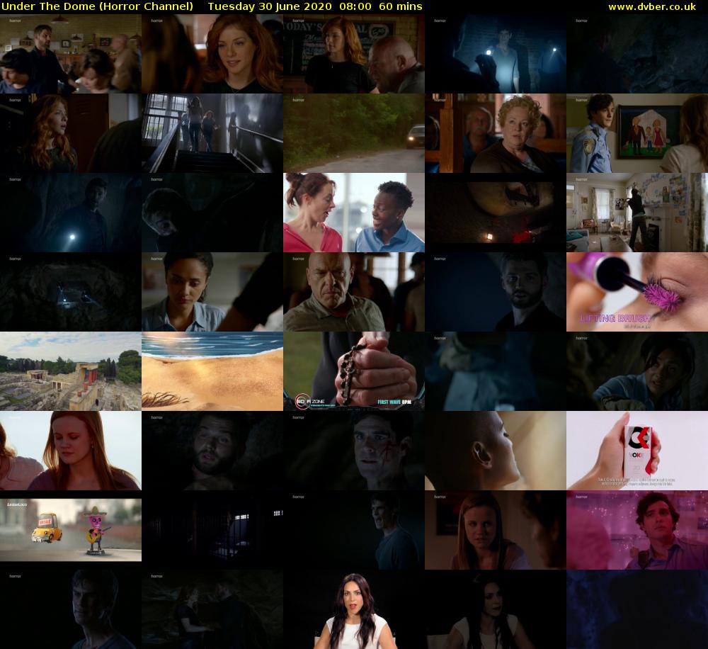 Under The Dome (Horror Channel) Tuesday 30 June 2020 08:00 - 09:00