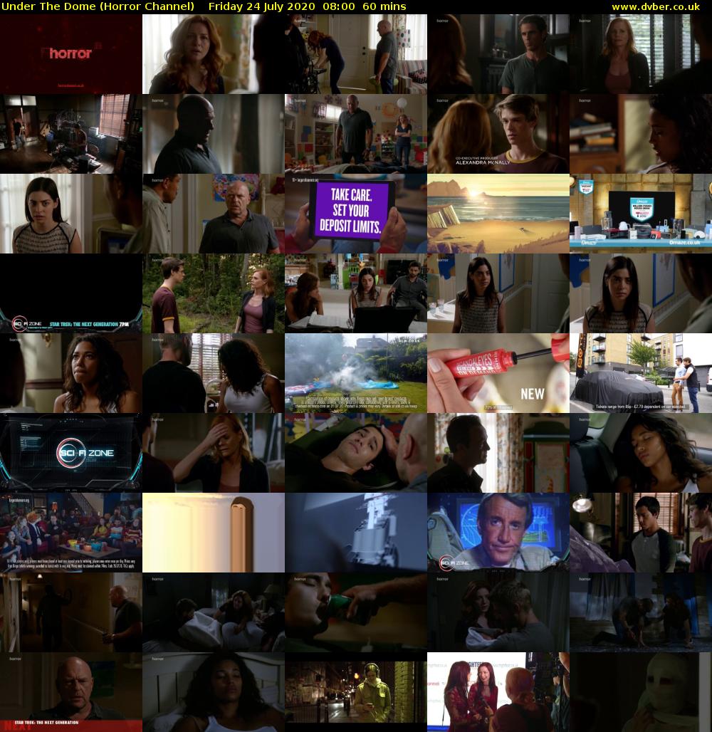 Under The Dome (Horror Channel) Friday 24 July 2020 08:00 - 09:00