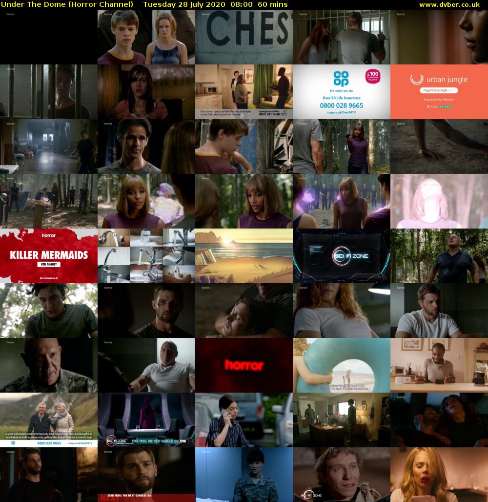 Under The Dome (Horror Channel) Tuesday 28 July 2020 08:00 - 09:00