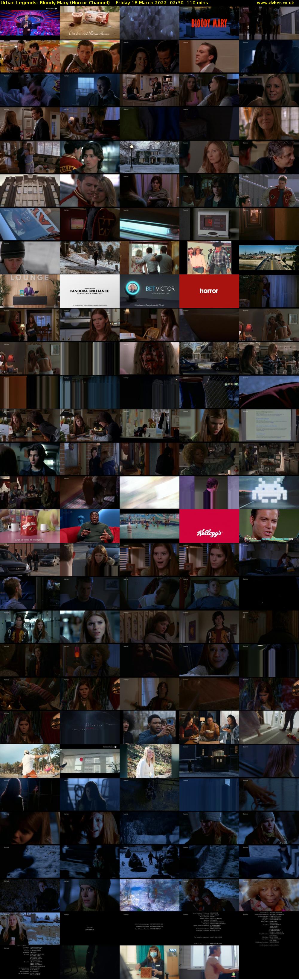 Urban Legends: Bloody Mary (Horror Channel) Friday 18 March 2022 02:30 - 04:20