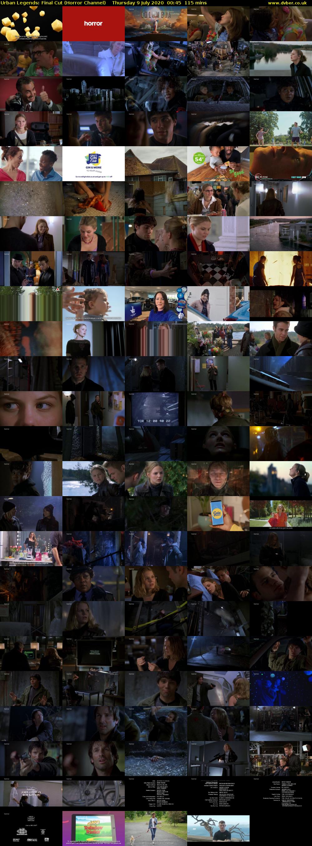 Urban Legends: Final Cut (Horror Channel) Thursday 9 July 2020 00:45 - 02:40
