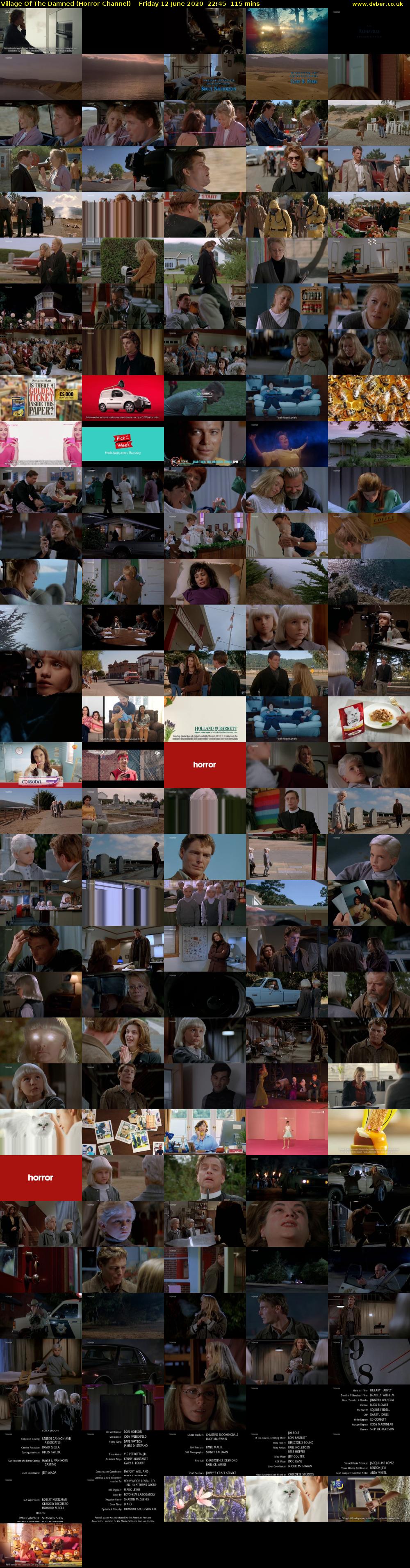 Village Of The Damned (Horror Channel) Friday 12 June 2020 22:45 - 00:40
