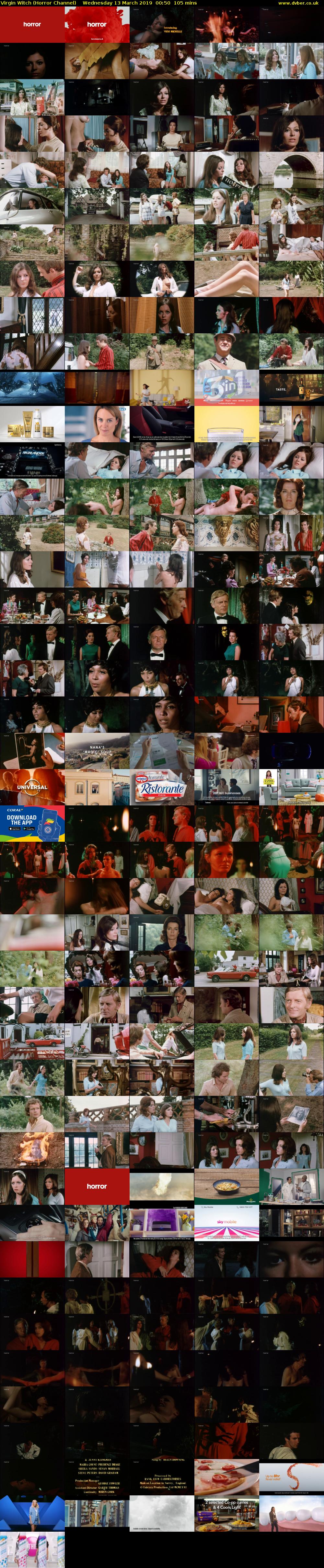 Virgin Witch (Horror Channel) Wednesday 13 March 2019 00:50 - 02:35