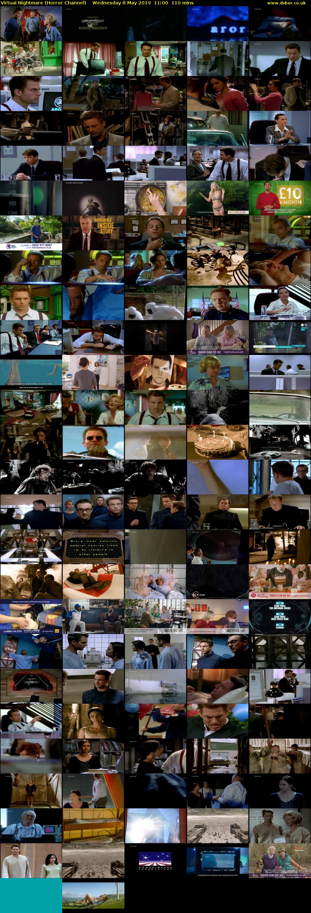 Virtual Nightmare (Horror Channel) Wednesday 8 May 2019 11:00 - 12:50