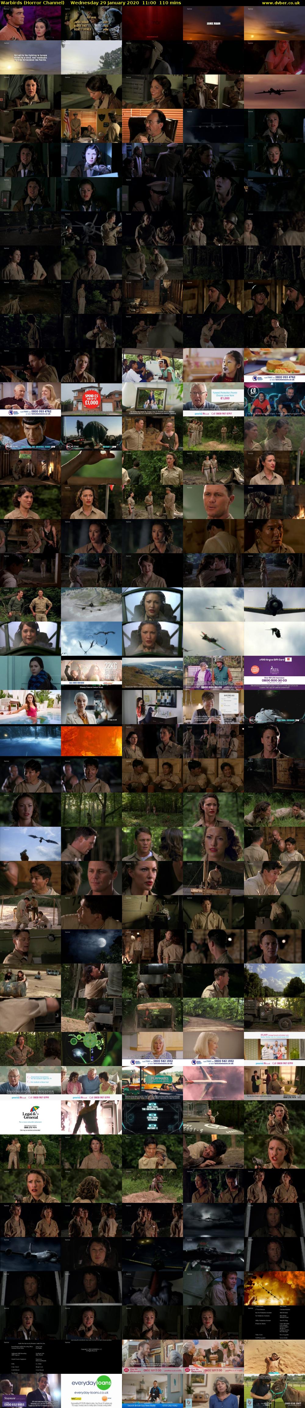 Warbirds (Horror Channel) Wednesday 29 January 2020 11:00 - 12:50
