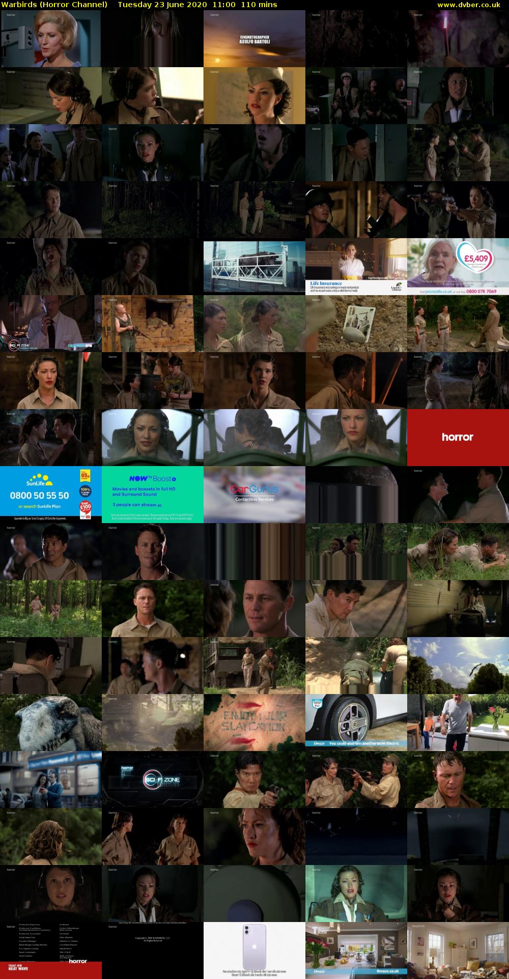 Warbirds (Horror Channel) Tuesday 23 June 2020 11:00 - 12:50