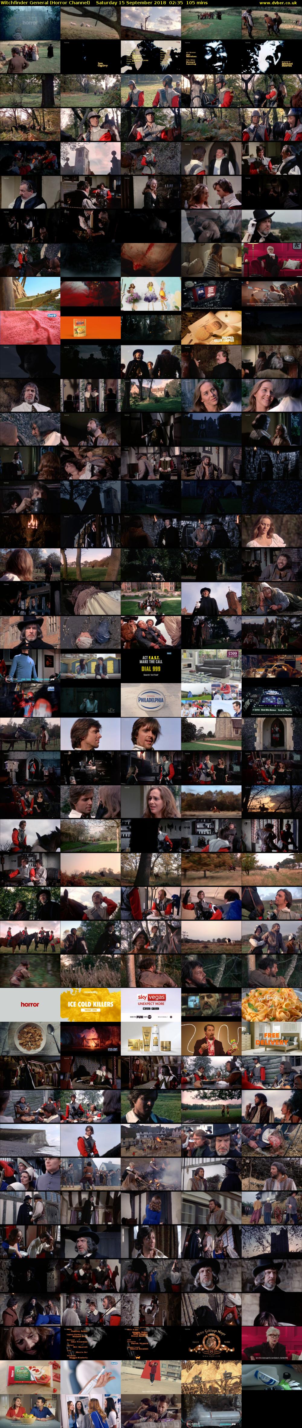 Witchfinder General (Horror Channel) Saturday 15 September 2018 02:35 - 04:20