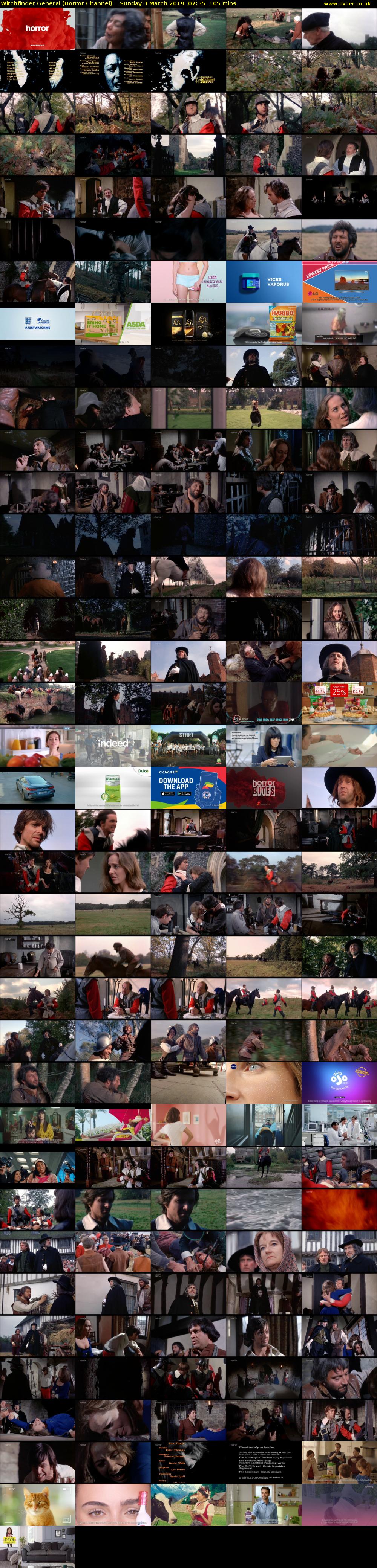 Witchfinder General (Horror Channel) Sunday 3 March 2019 02:35 - 04:20