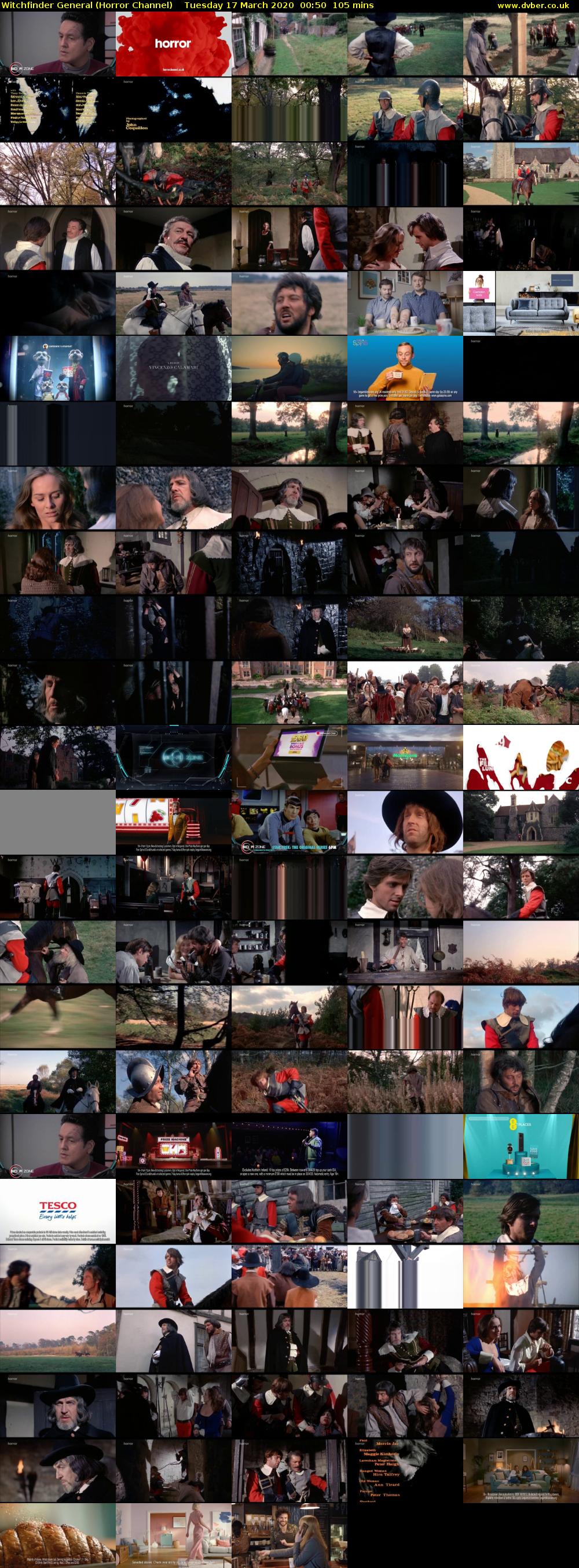 Witchfinder General (Horror Channel) Tuesday 17 March 2020 00:50 - 02:35