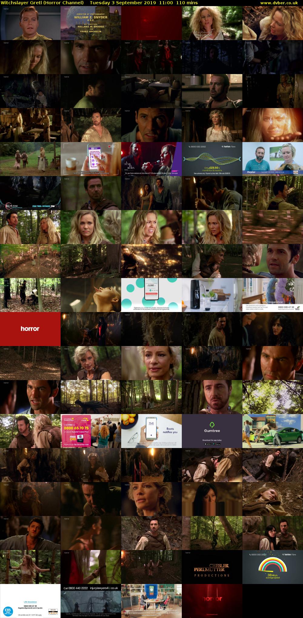 Witchslayer Gretl (Horror Channel) Tuesday 3 September 2019 11:00 - 12:50
