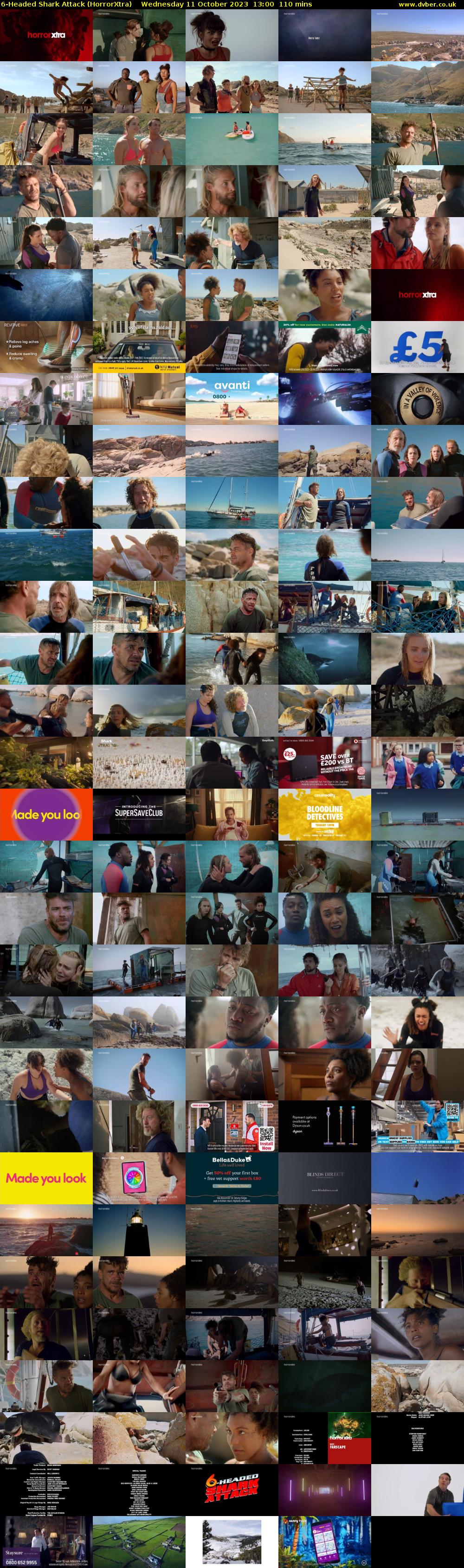 6-Headed Shark Attack (HorrorXtra) Wednesday 11 October 2023 13:00 - 14:50