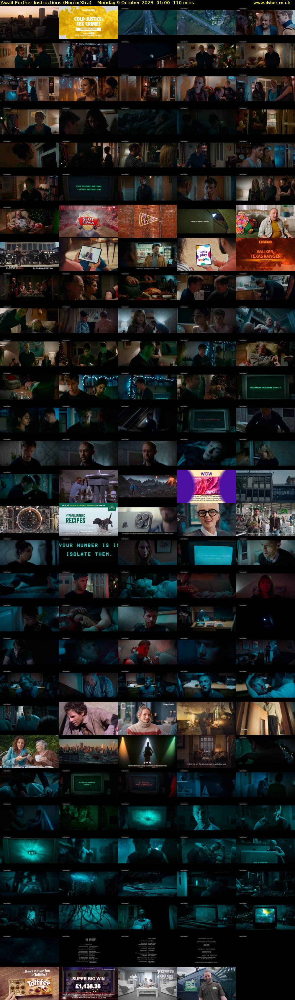 Await Further Instructions (HorrorXtra) Monday 9 October 2023 01:00 - 02:50