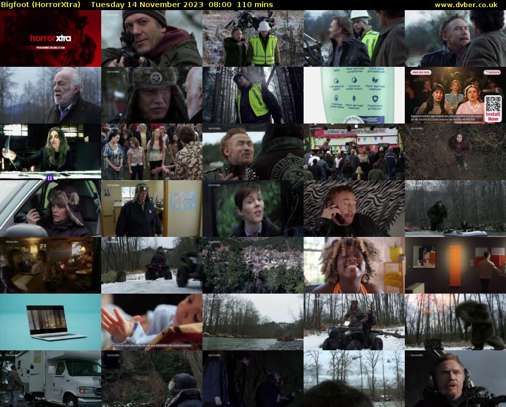Bigfoot (HorrorXtra) Tuesday 14 November 2023 08:00 - 09:50