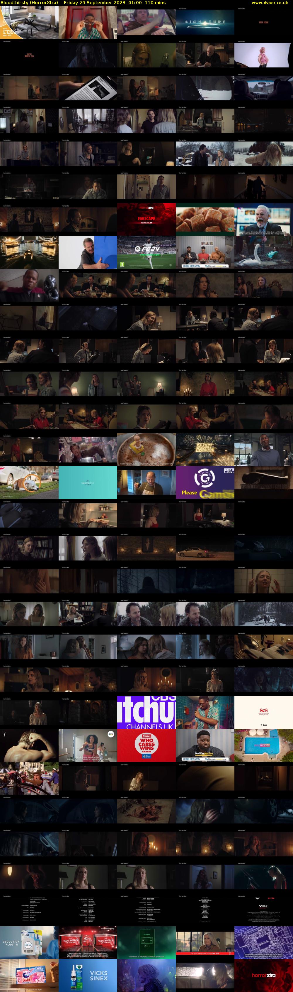 Bloodthirsty (HorrorXtra) Friday 29 September 2023 01:00 - 02:50