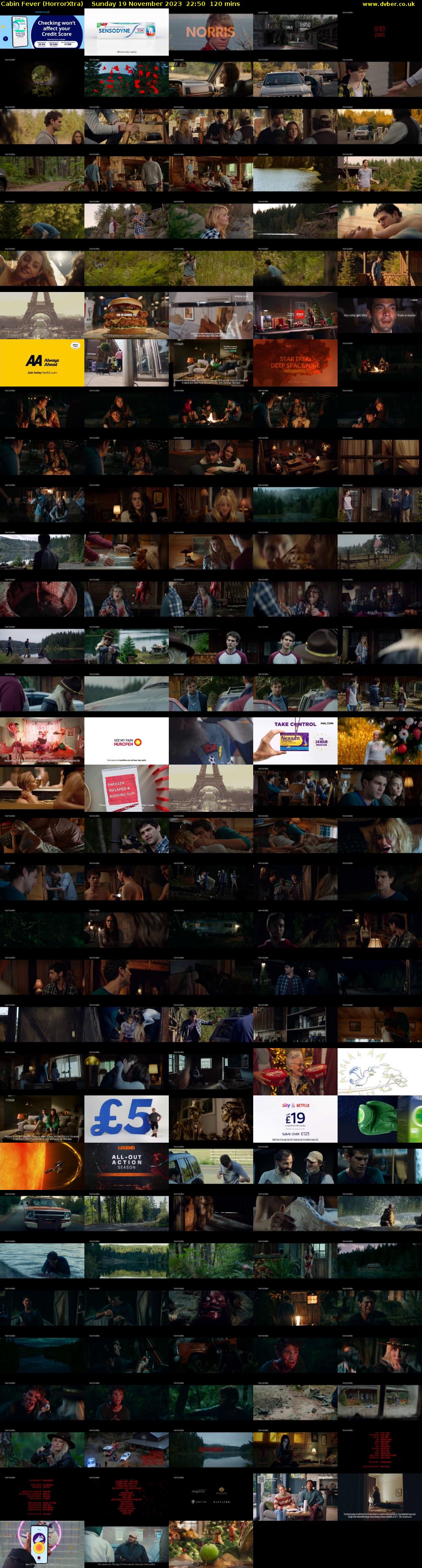 Cabin Fever (HorrorXtra) Sunday 19 November 2023 22:50 - 00:50