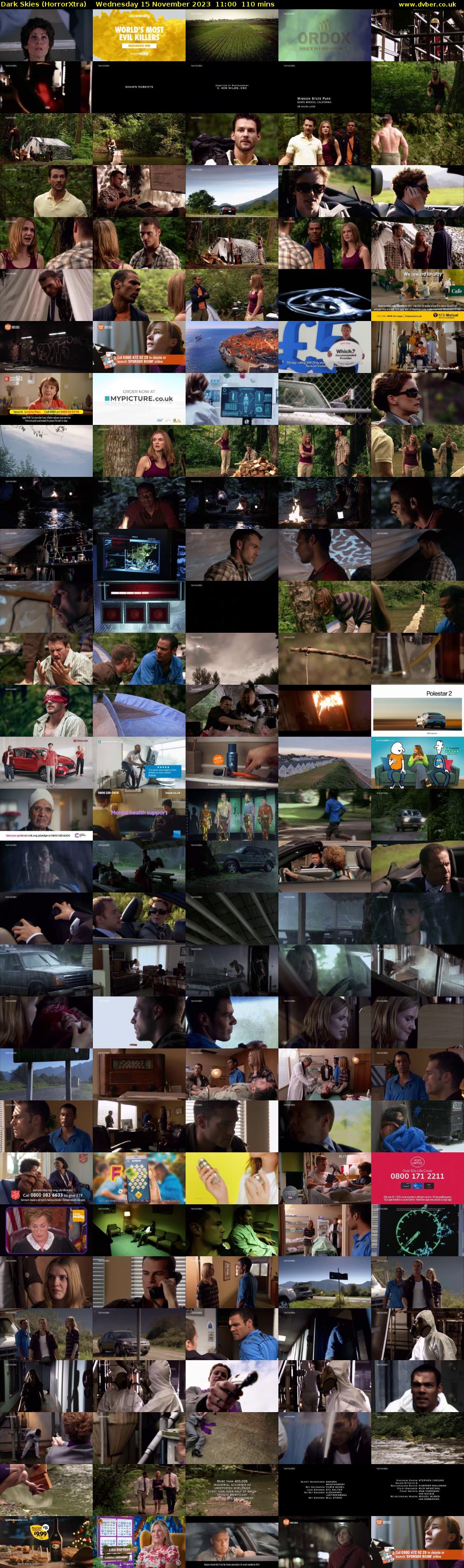 Dark Skies (HorrorXtra) Wednesday 15 November 2023 11:00 - 12:50