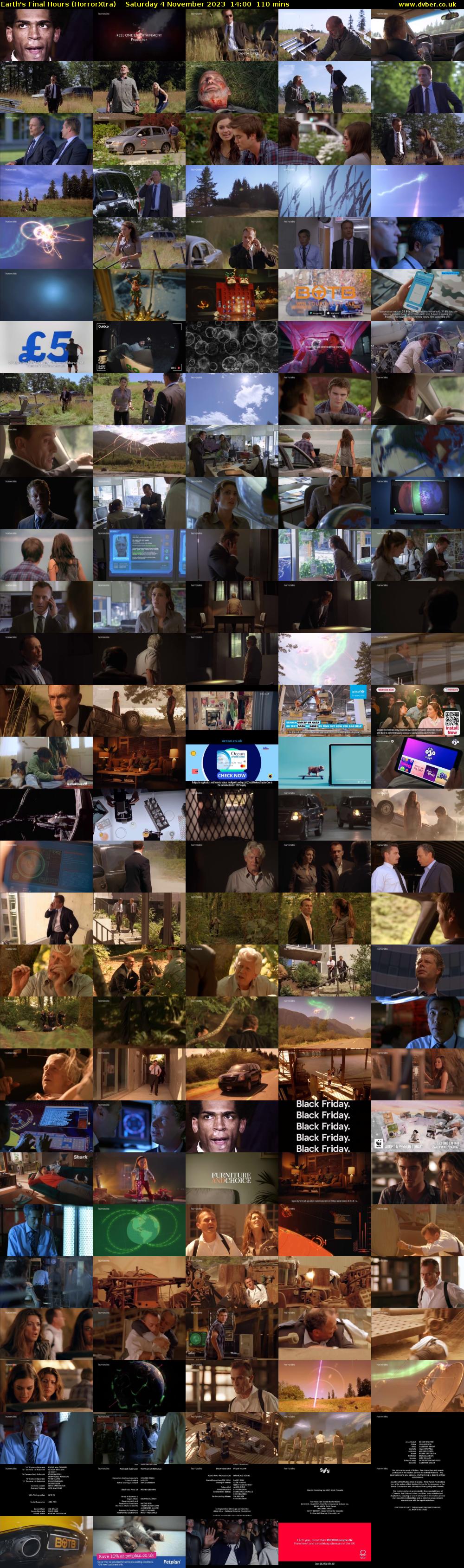 Earth's Final Hours (HorrorXtra) Saturday 4 November 2023 14:00 - 15:50