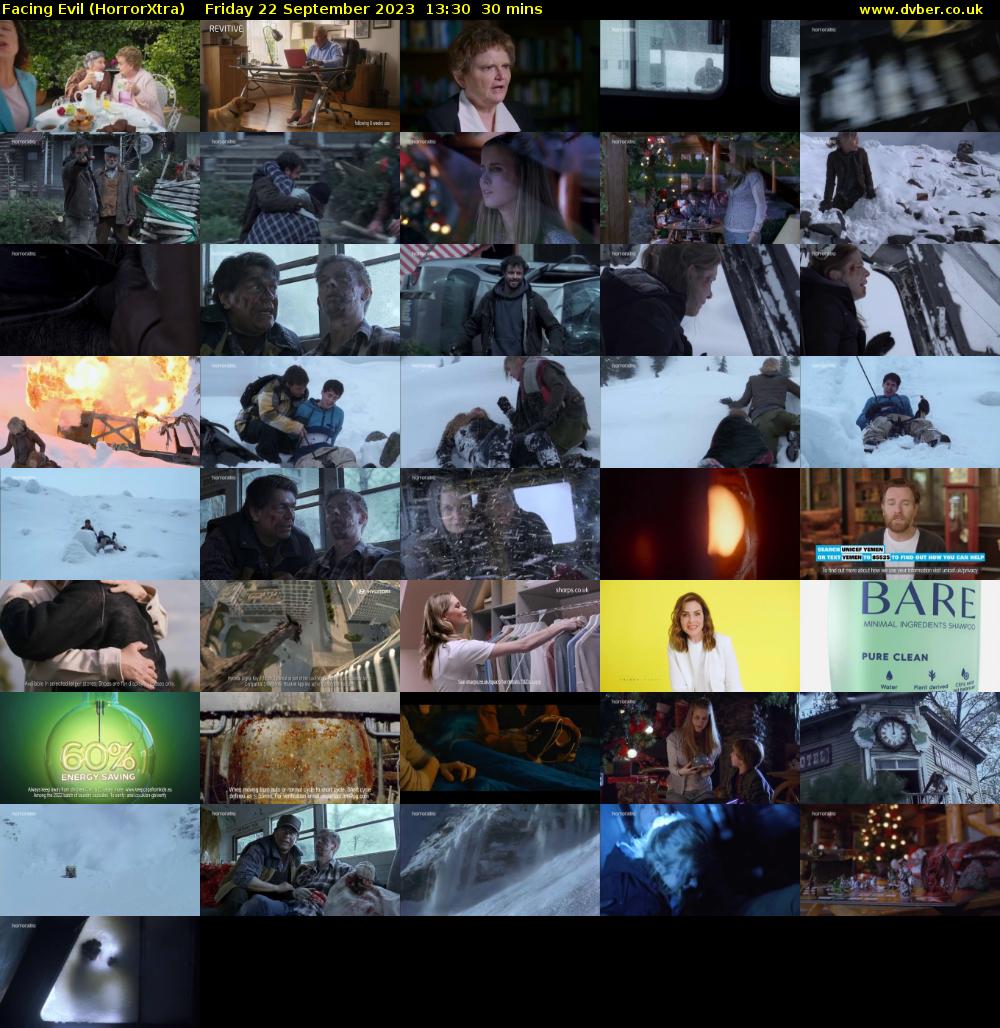 Facing Evil (HorrorXtra) Friday 22 September 2023 13:30 - 14:00