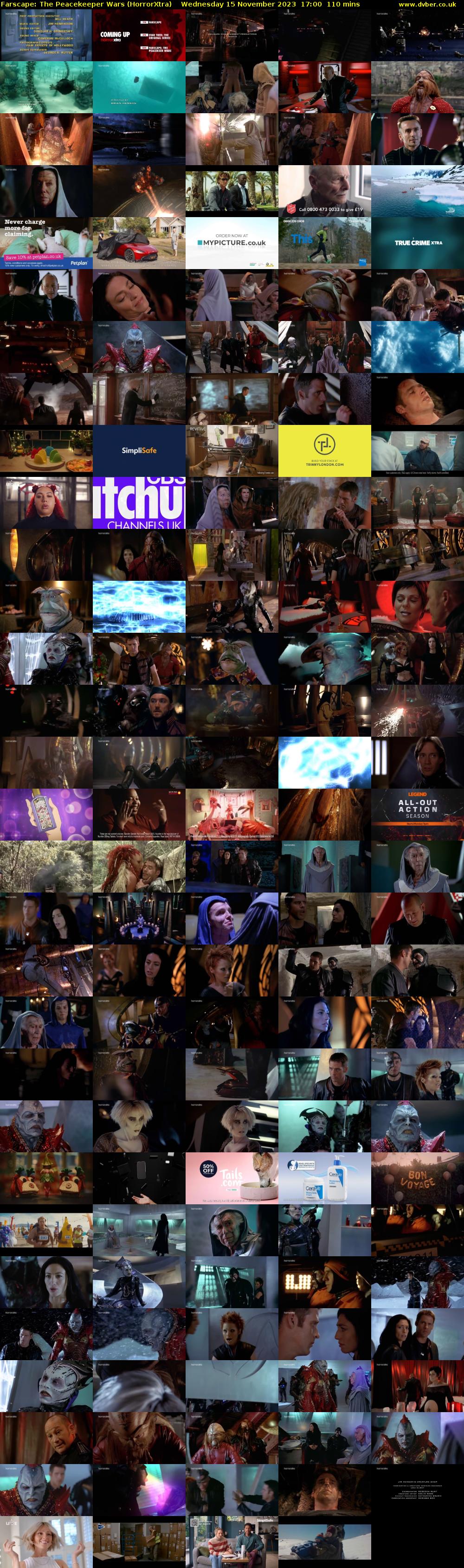 Farscape: The Peacekeeper Wars (HorrorXtra) Wednesday 15 November 2023 17:00 - 18:50