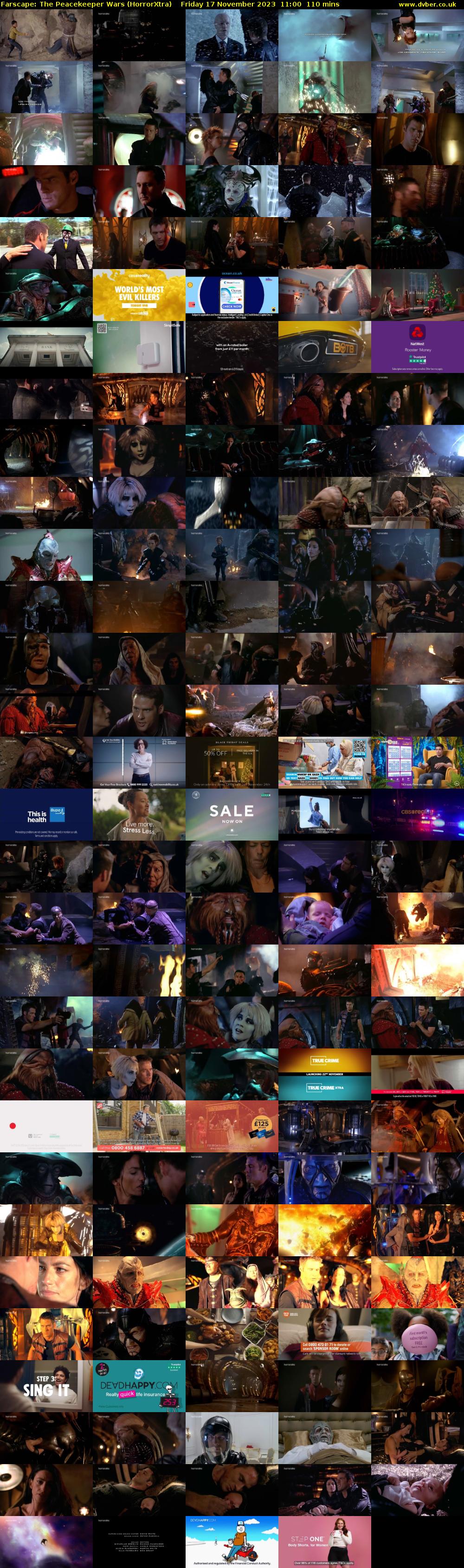 Farscape: The Peacekeeper Wars (HorrorXtra) Friday 17 November 2023 11:00 - 12:50