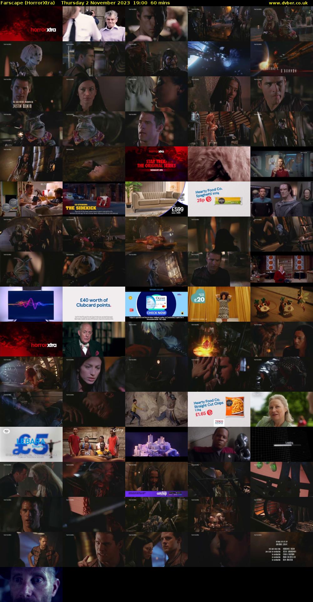 Farscape (HorrorXtra) Thursday 2 November 2023 19:00 - 20:00