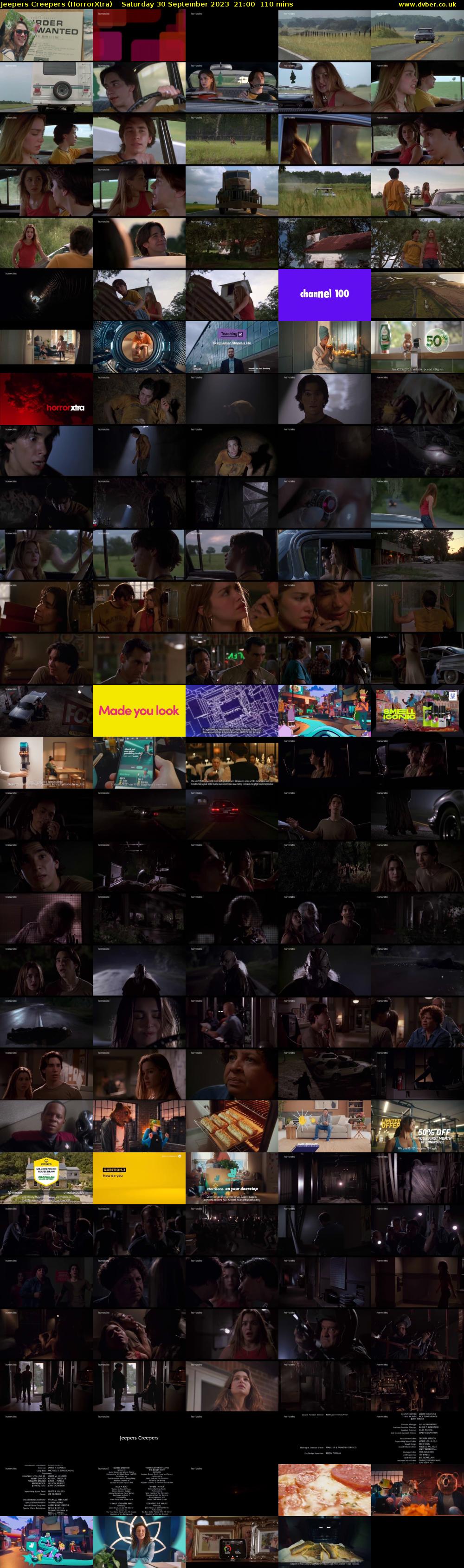 Jeepers Creepers (HorrorXtra) Saturday 30 September 2023 21:00 - 22:50