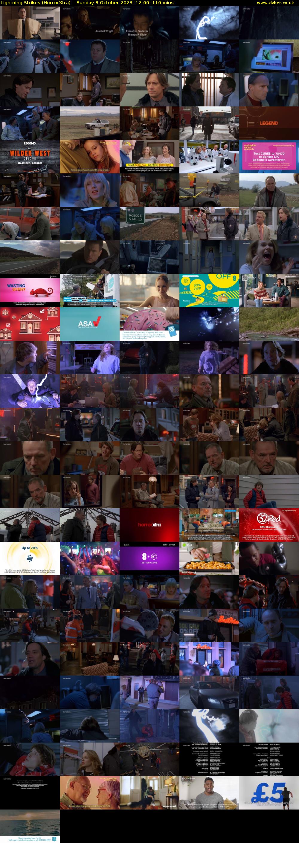 Lightning Strikes (HorrorXtra) Sunday 8 October 2023 12:00 - 13:50