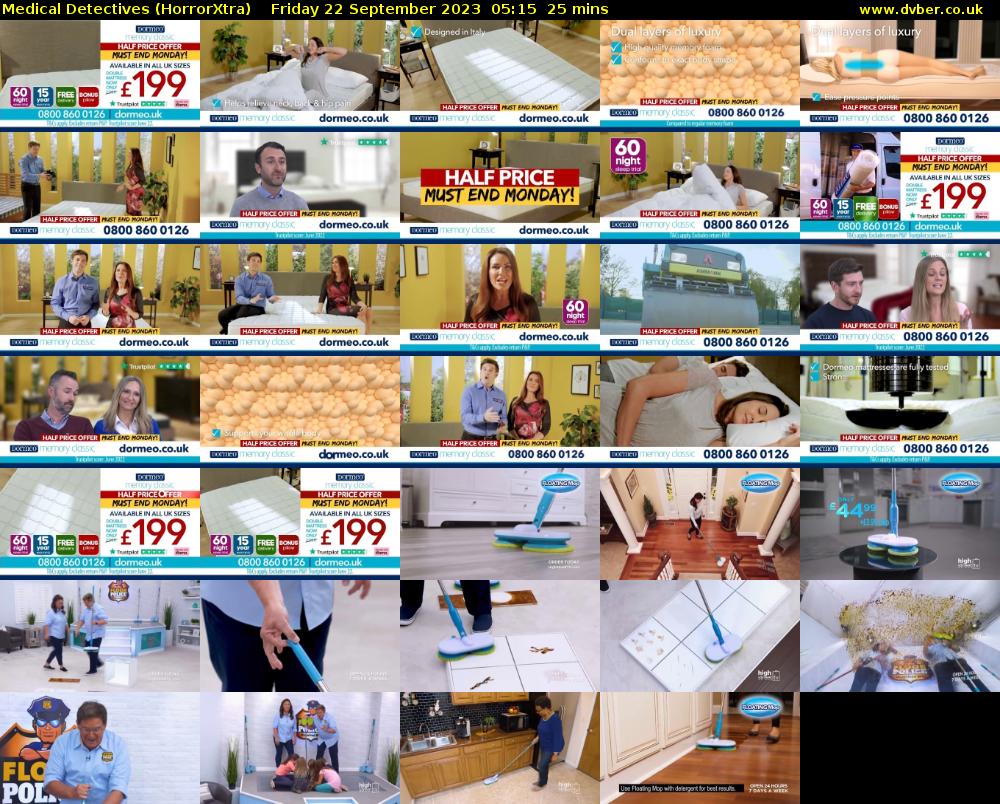 Medical Detectives (HorrorXtra) Friday 22 September 2023 05:15 - 05:40