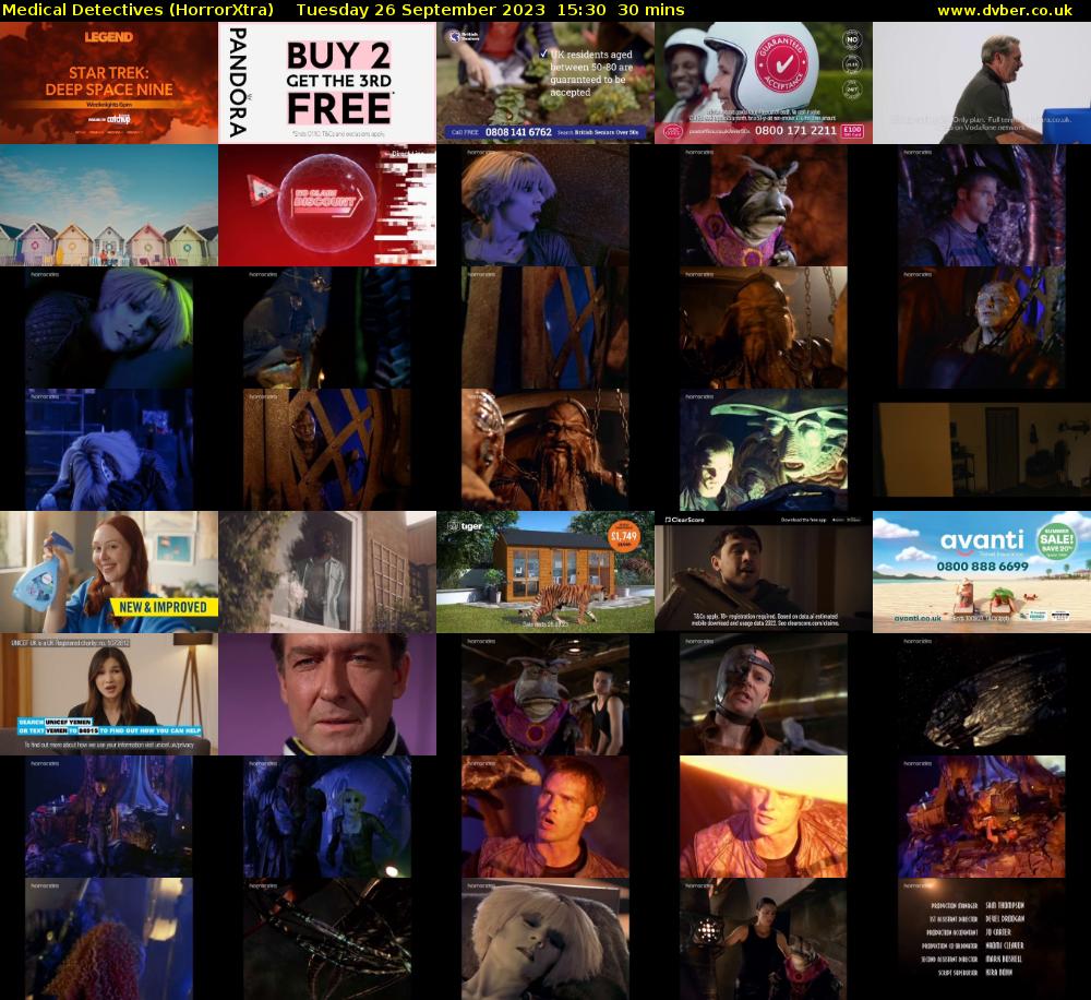 Medical Detectives (HorrorXtra) Tuesday 26 September 2023 15:30 - 16:00