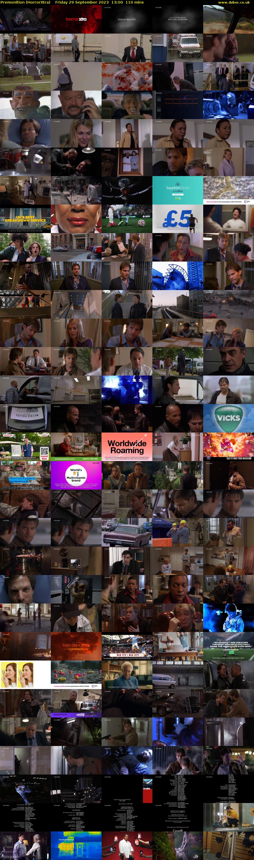 Premonition (HorrorXtra) Friday 29 September 2023 13:00 - 14:50
