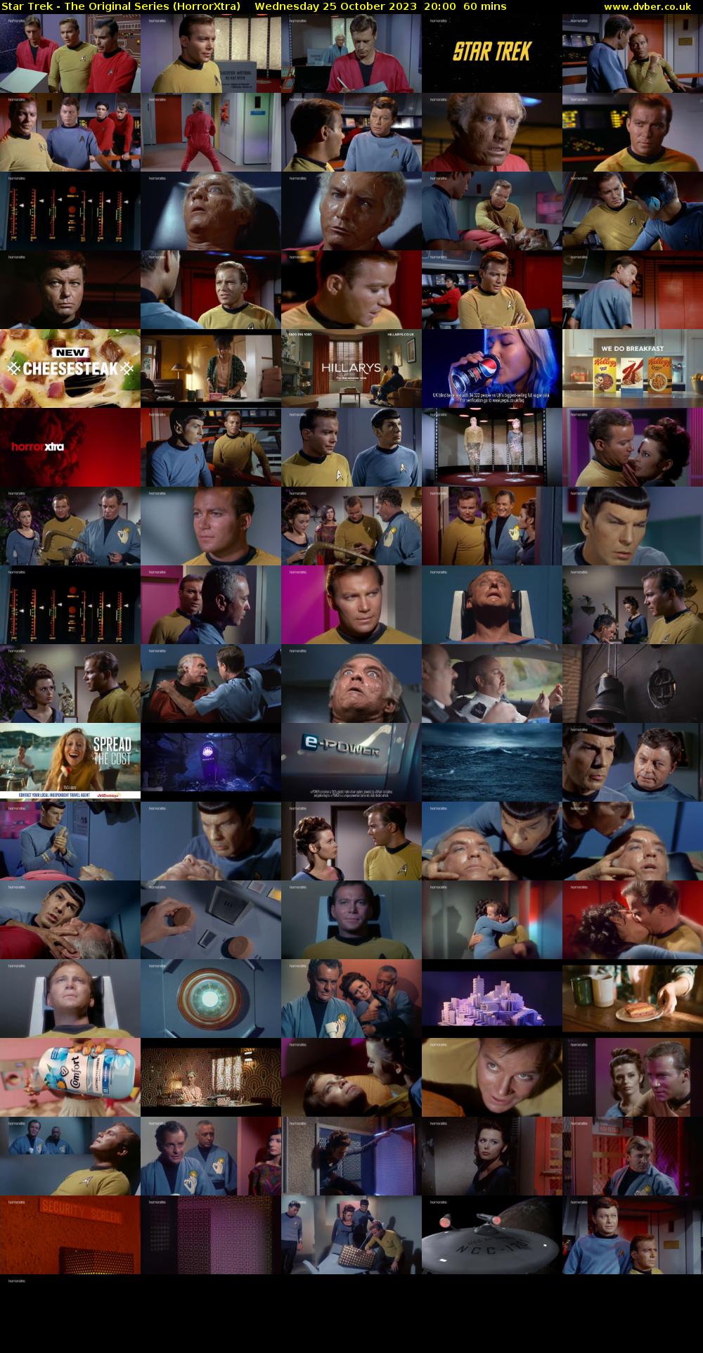 Star Trek - The Original Series (HorrorXtra) Wednesday 25 October 2023 20:00 - 21:00