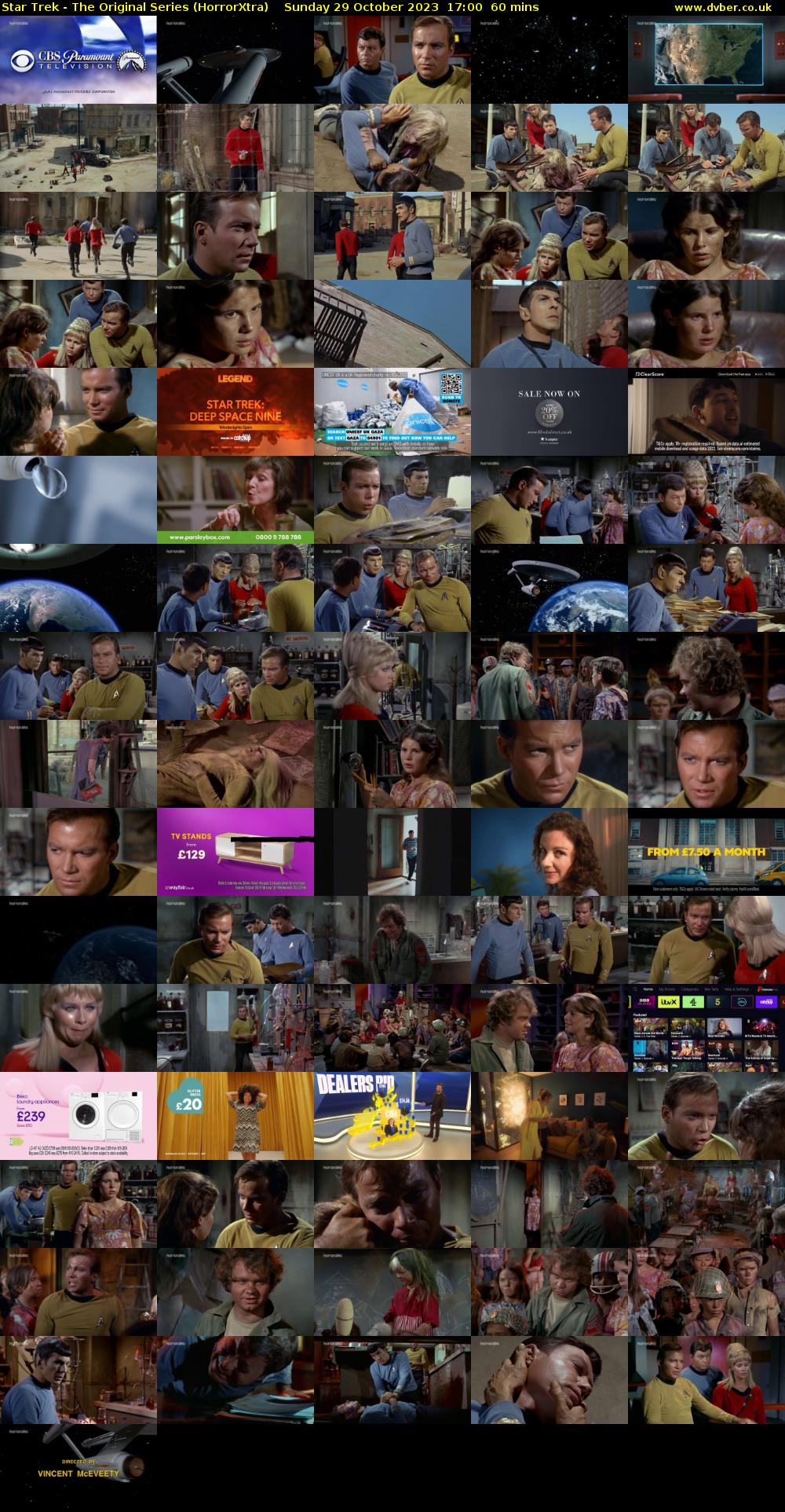 Star Trek - The Original Series (HorrorXtra) Sunday 29 October 2023 17:00 - 18:00
