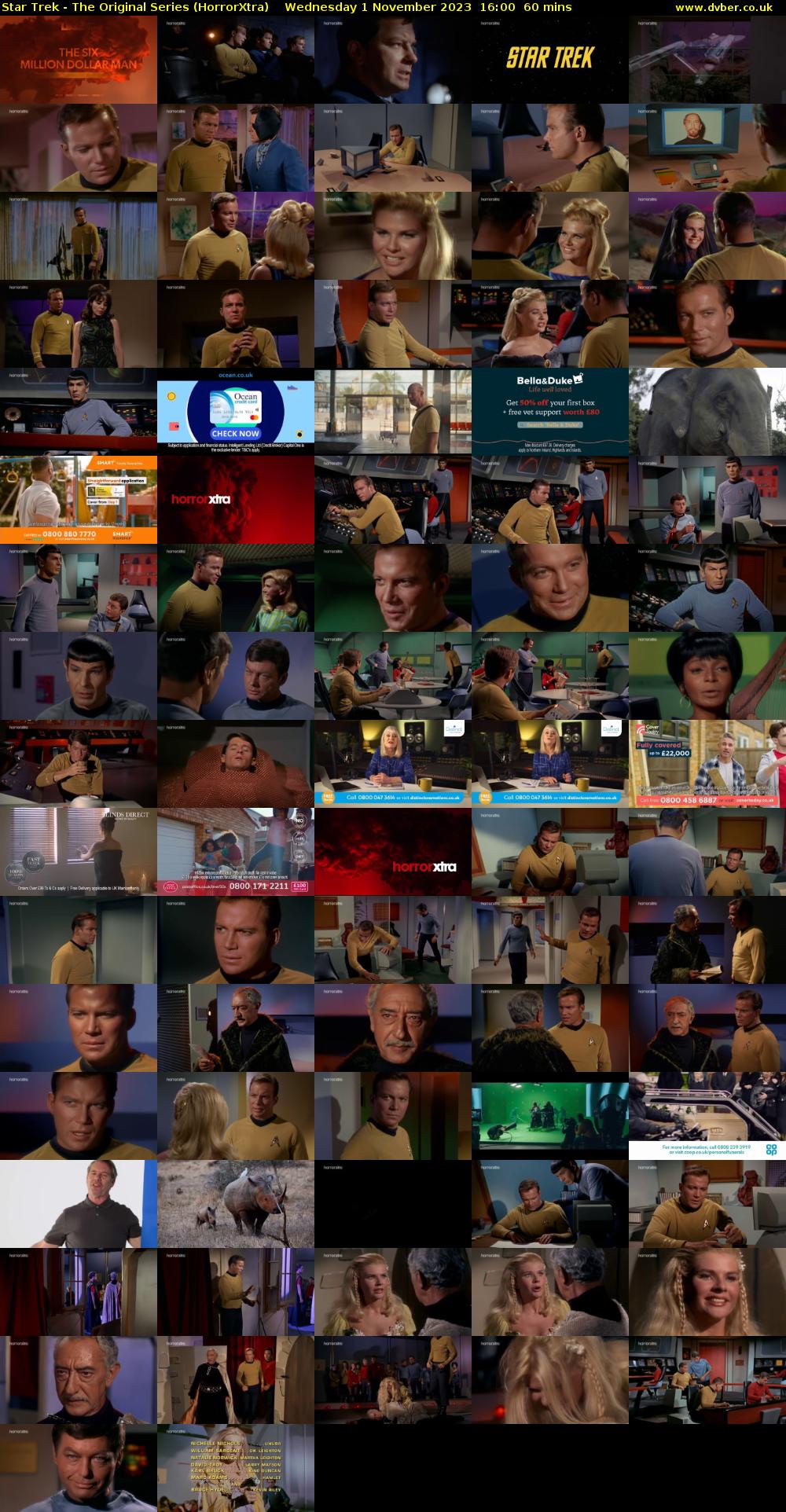 Star Trek - The Original Series (HorrorXtra) Wednesday 1 November 2023 16:00 - 17:00