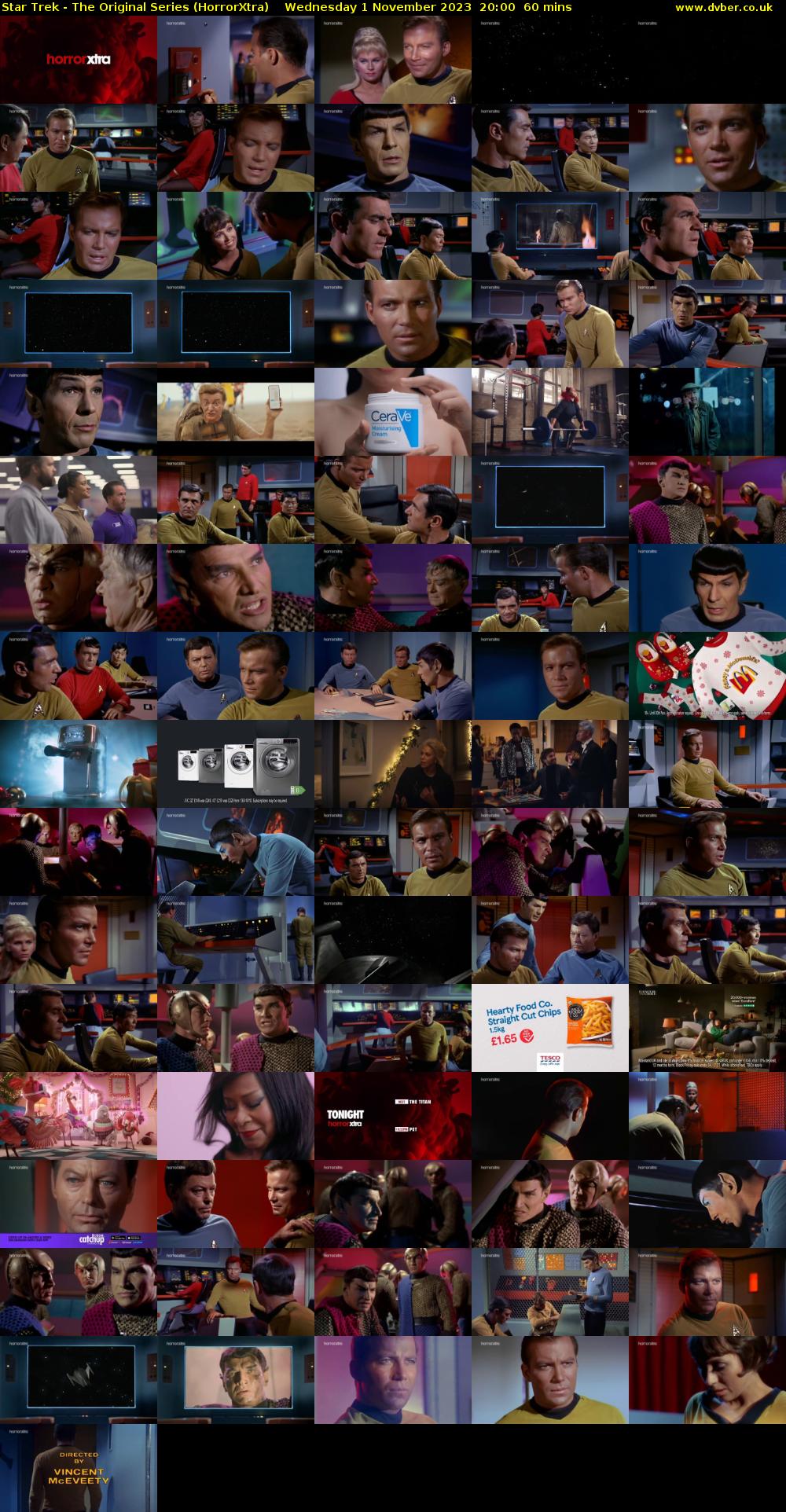 Star Trek - The Original Series (HorrorXtra) Wednesday 1 November 2023 20:00 - 21:00