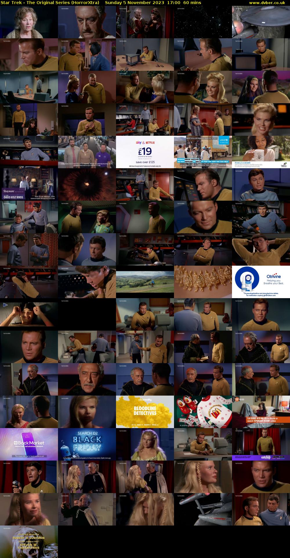 Star Trek - The Original Series (HorrorXtra) Sunday 5 November 2023 17:00 - 18:00